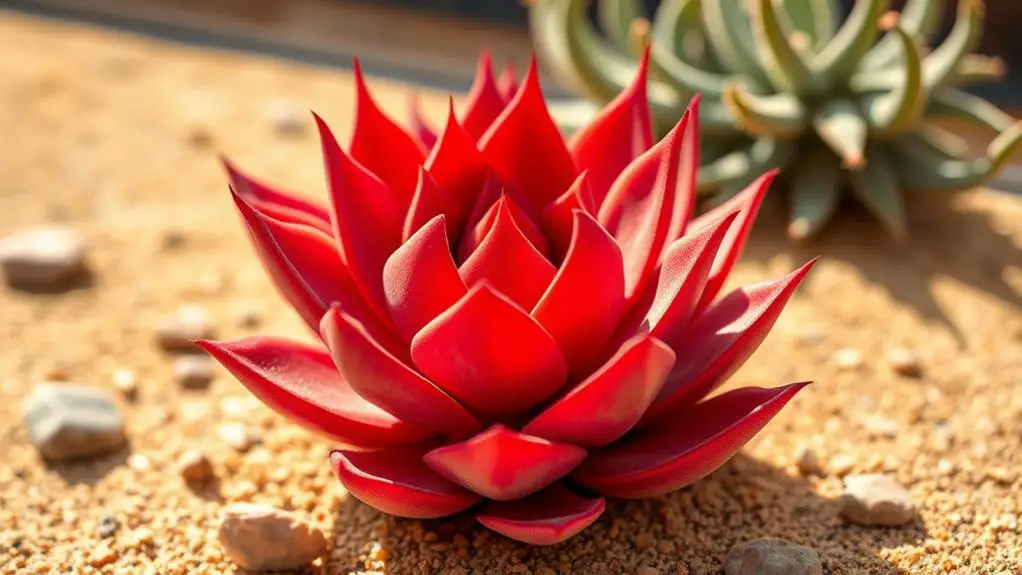 aries red echeveria plant