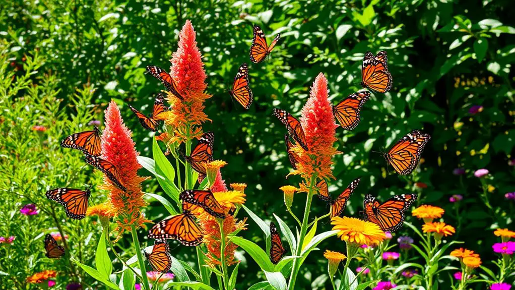 attracts monarch butterflies naturally