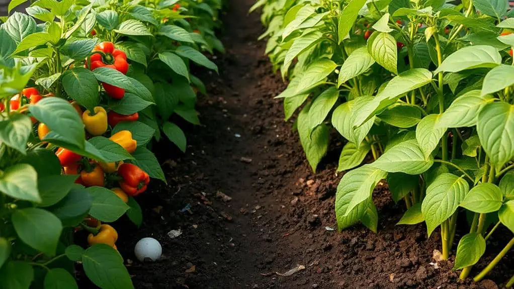 avoid planting peppers beans