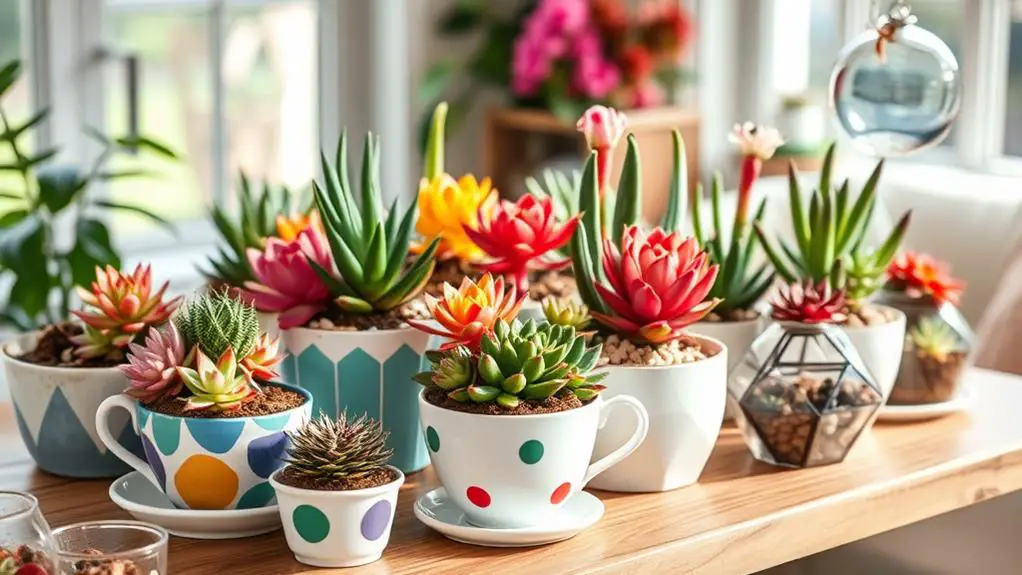 brighten home with succulents