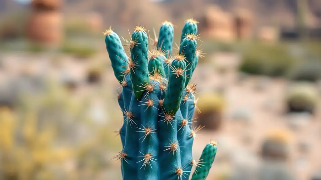 cactus with blue hue