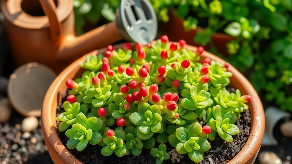 care for sedum jelly bean