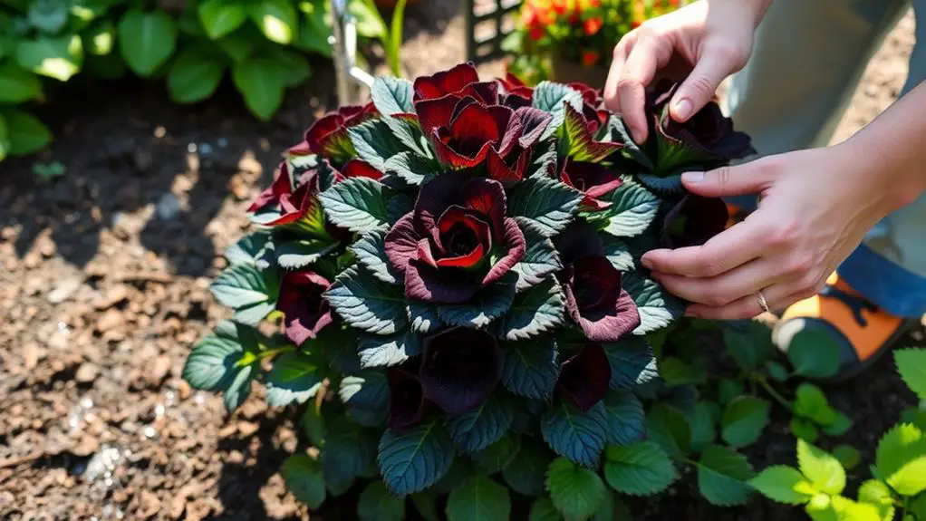 caring for aeonium black rose