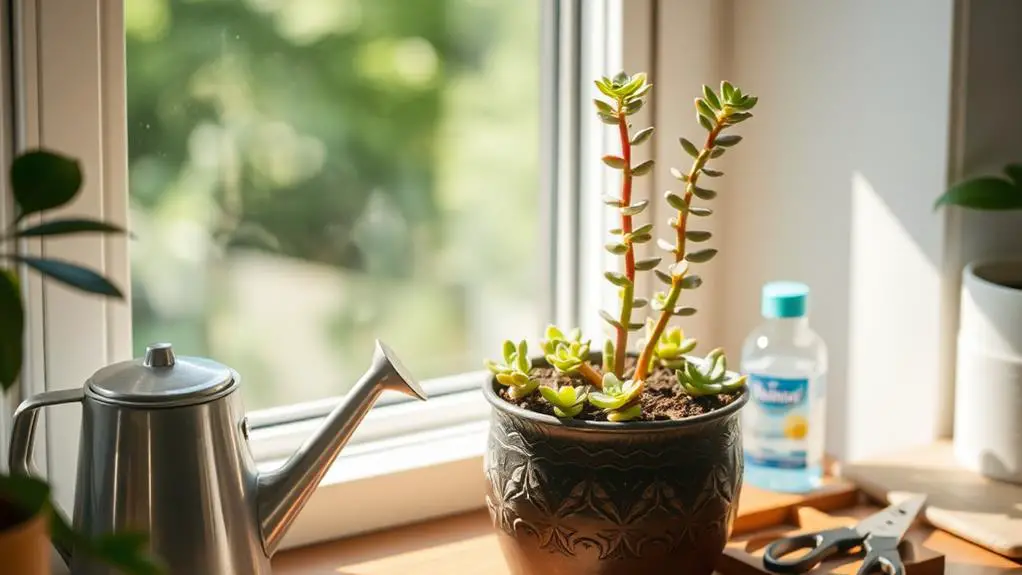 caring for crassula necklace