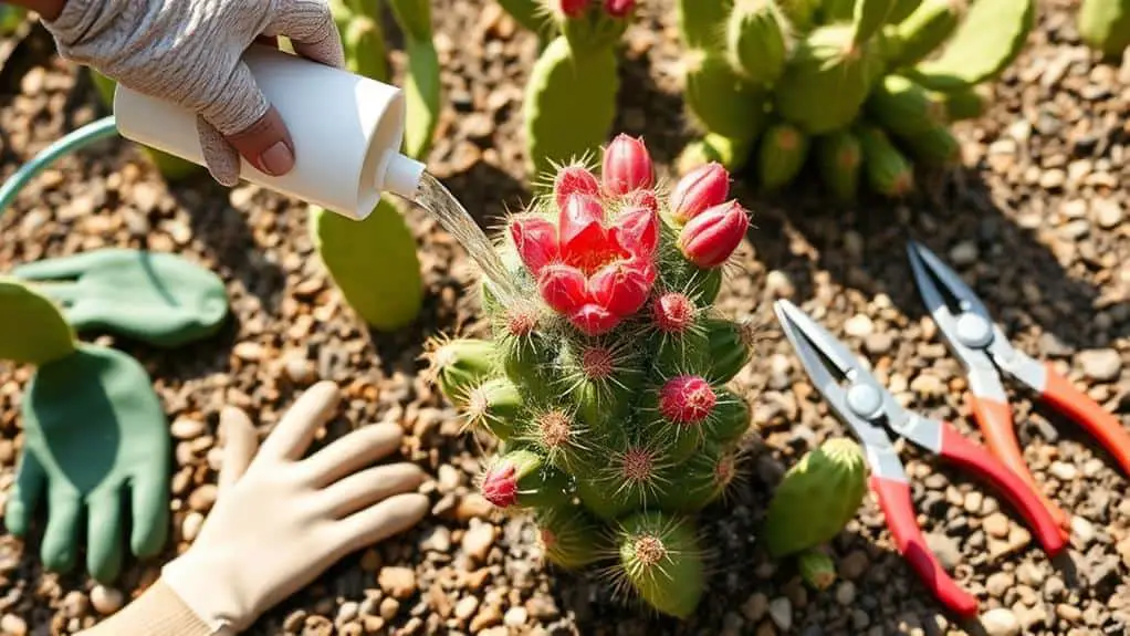 caring for opuntia cactus