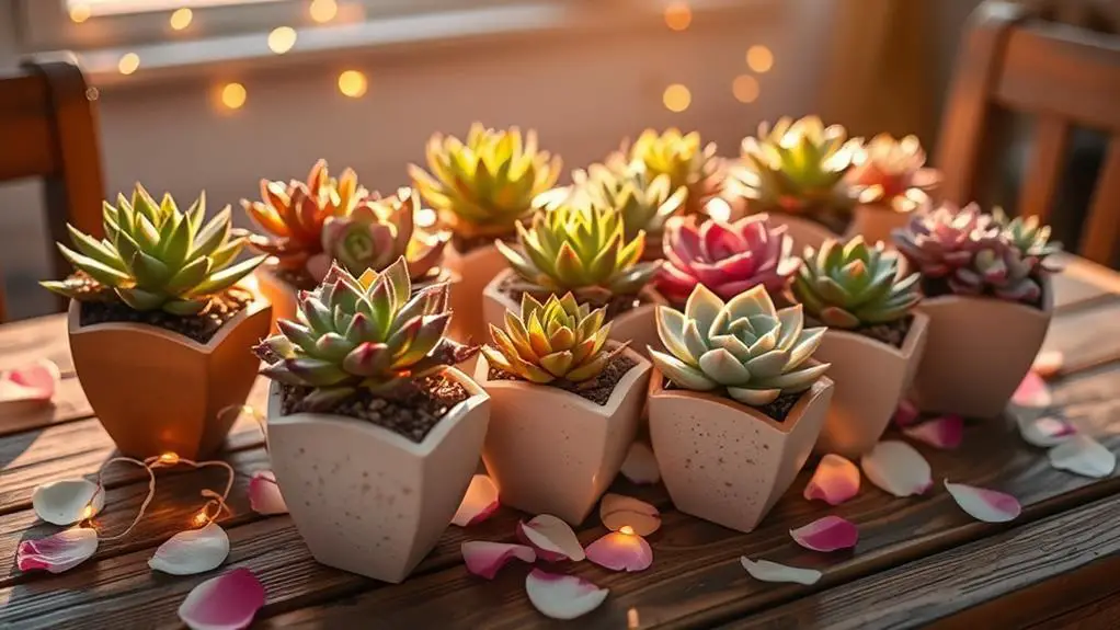 charming potted plant collection