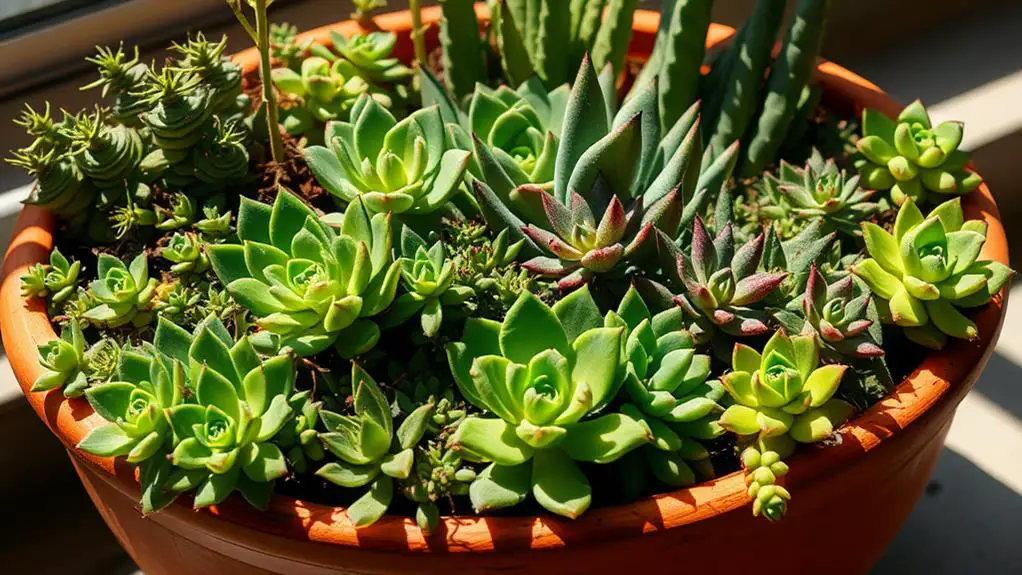 classic green succulent arrangements