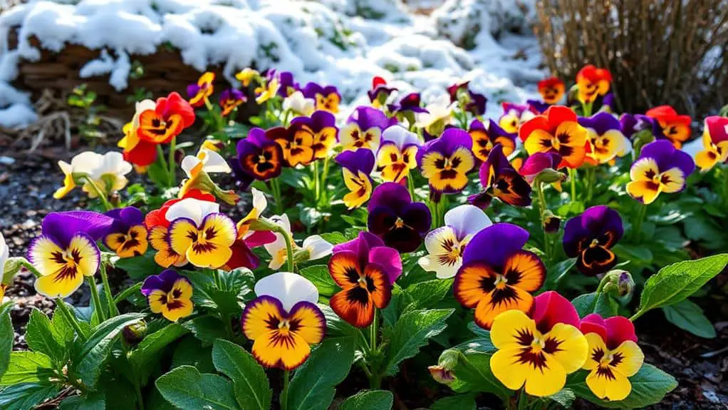 climate effects on pansies