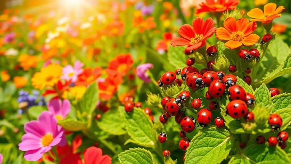 colorful beetles in gardens