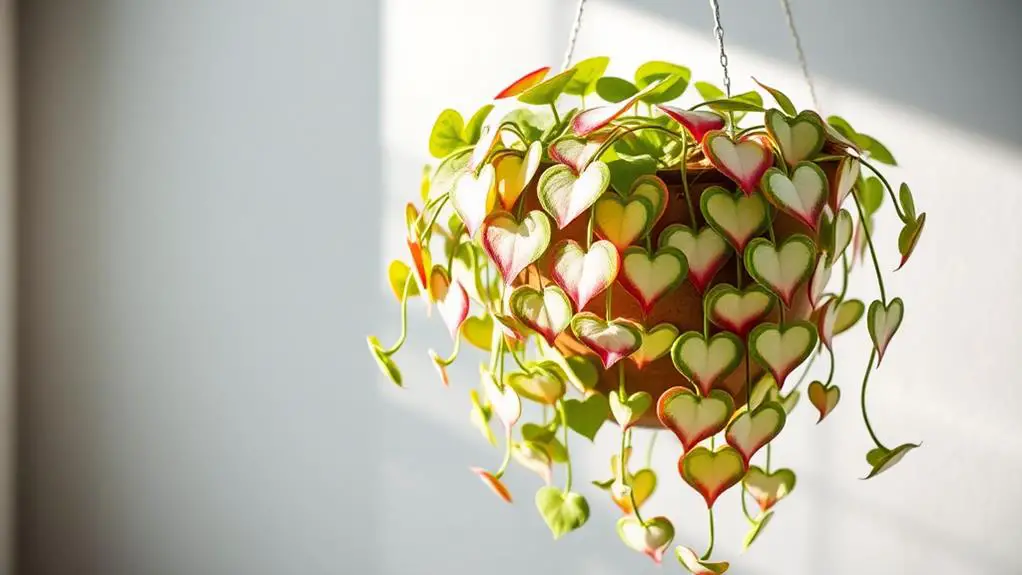 colorful heart shaped plant