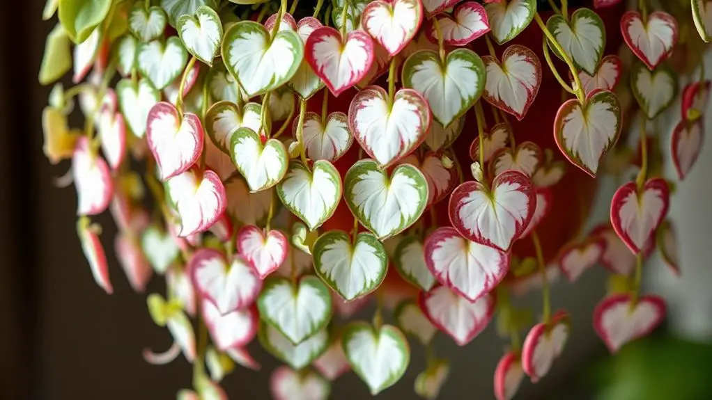 colorful heart shaped vines