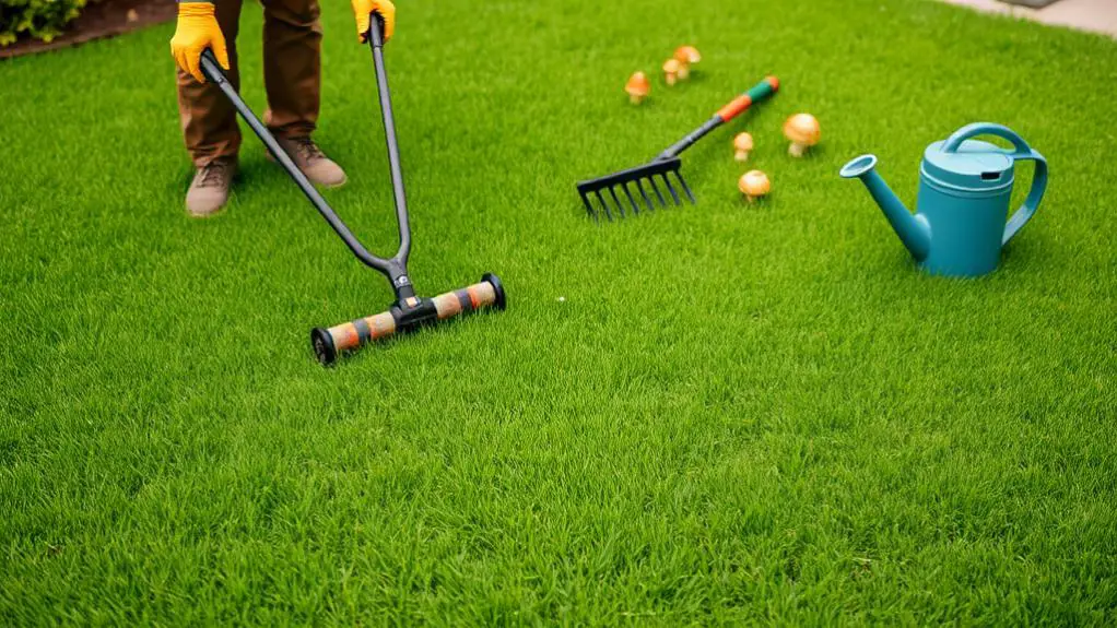 consistent grass care routine