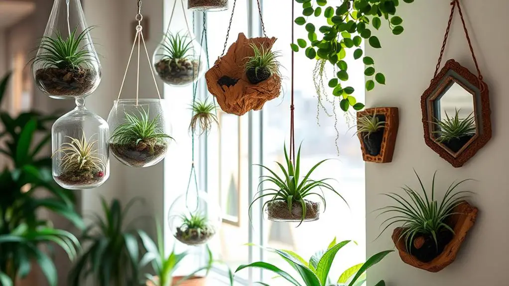 creative air plant display