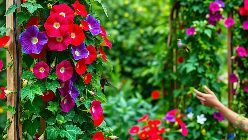 cultivating morning glory plants