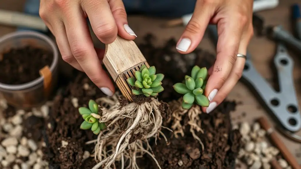 drying succulent plant properly