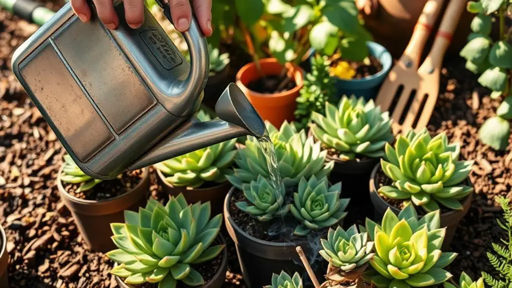 fertilize succulents using compost