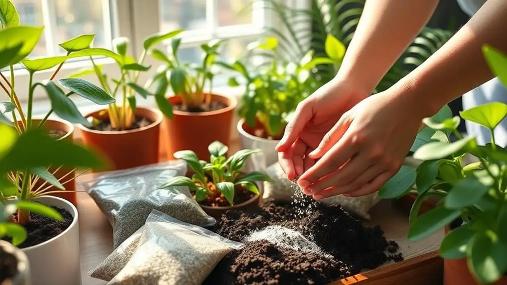 fertilizing houseplants step by step