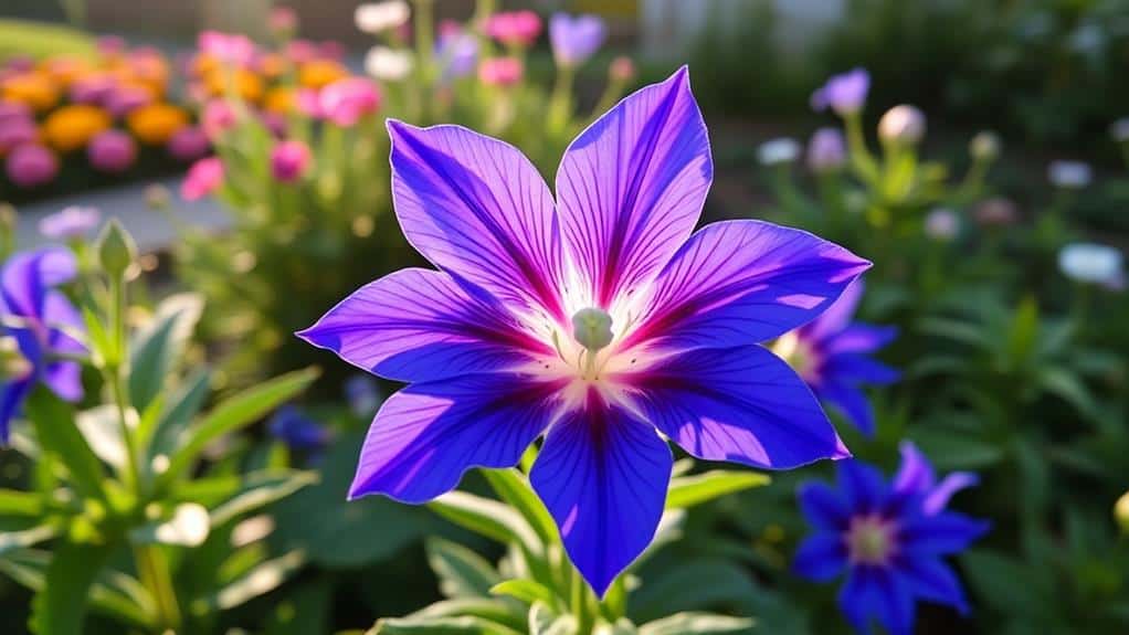 floral bloom resembling balloon