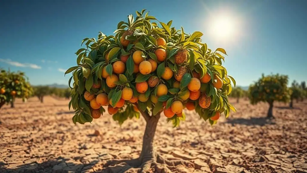 fruit tree heat stress