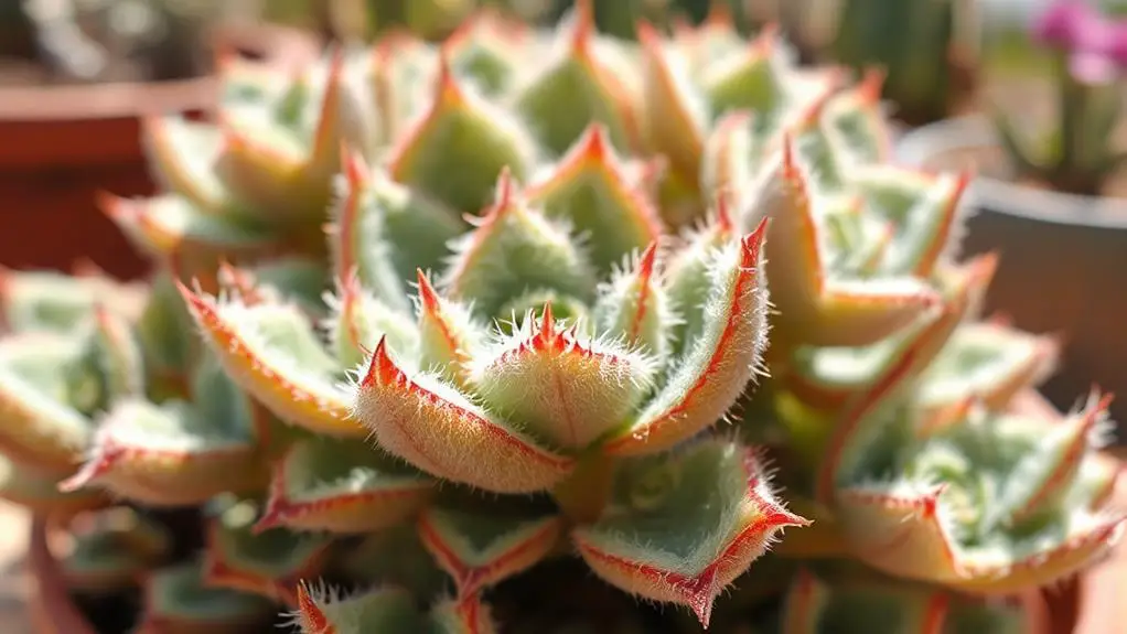 fuzzy leaf succulent plant