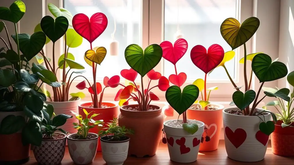 heart shaped leaf houseplants selection