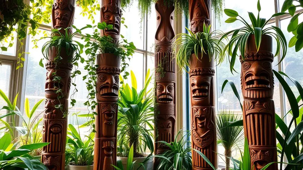 indigenous carved wooden sculptures