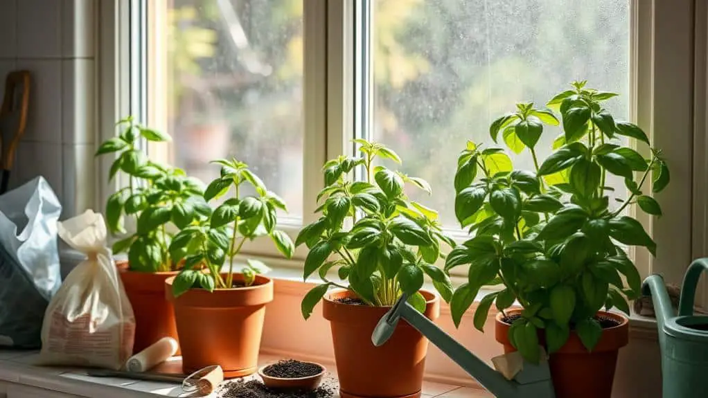 indoor basil growing tips