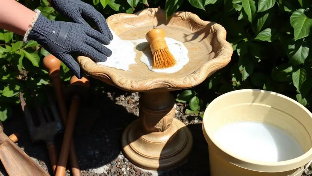 maintaining a bird bath