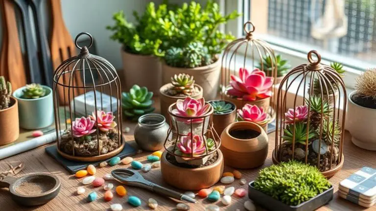 How to Create Miniature Succulent Bird Cages in 5 Easy Steps