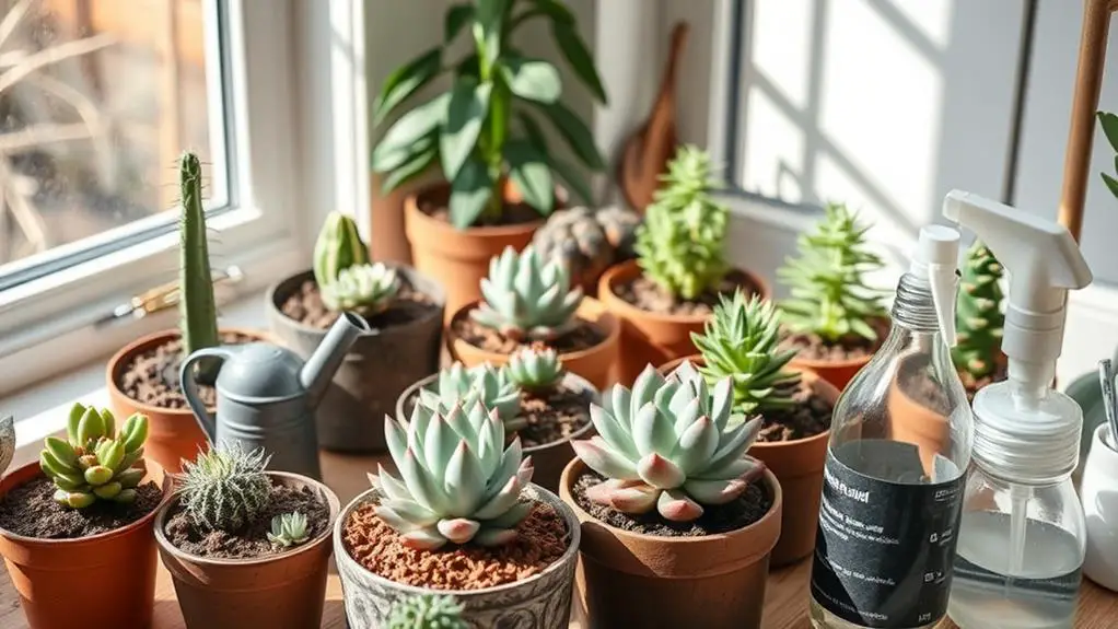 nurturing inactive succulent plants