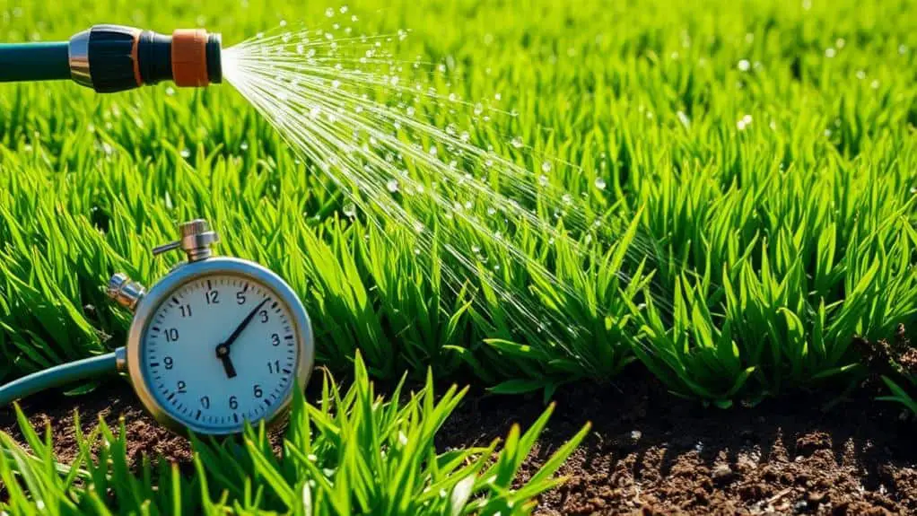 optimal lawn watering duration