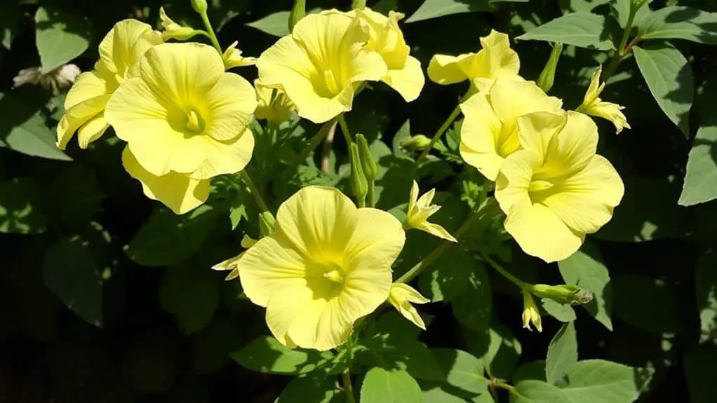 petunias lacking sunlight signs