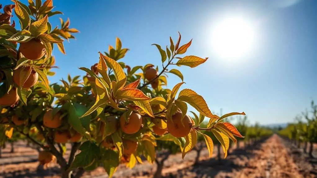 plant stress from heat