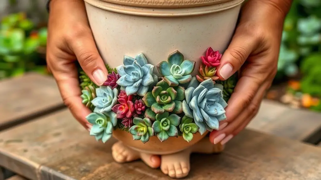 pot feet for succulents