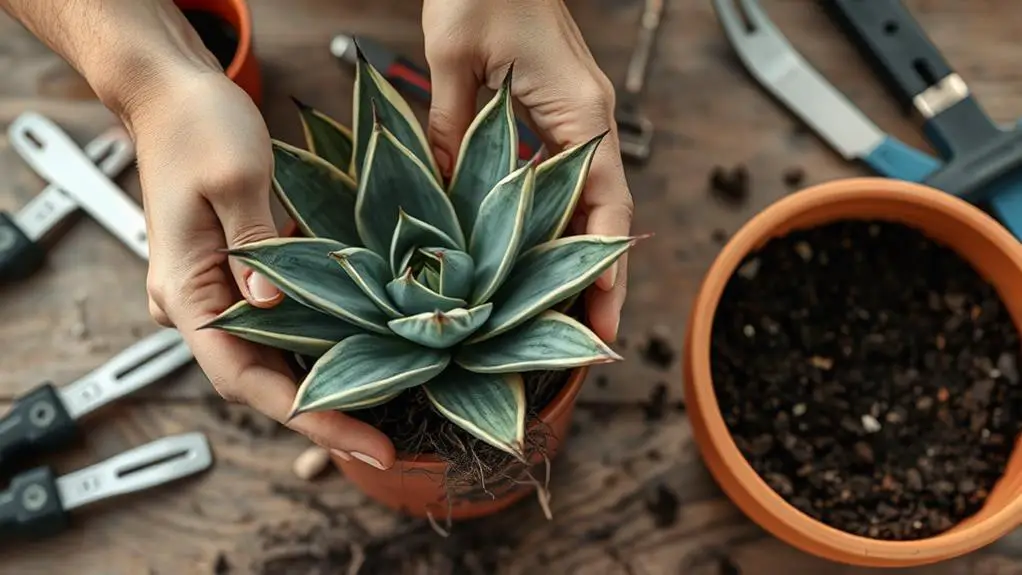 proper plant repotting techniques