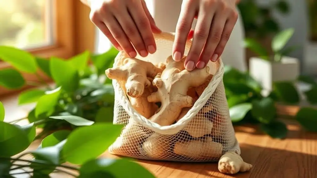 properly storing fresh ginger