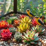 protect succulents from birds