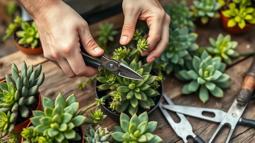 pruning excessive plant growth