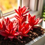 red succulents care guide