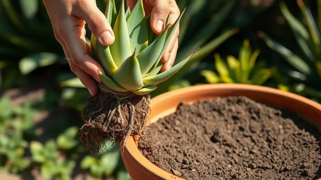 regularly repot plants