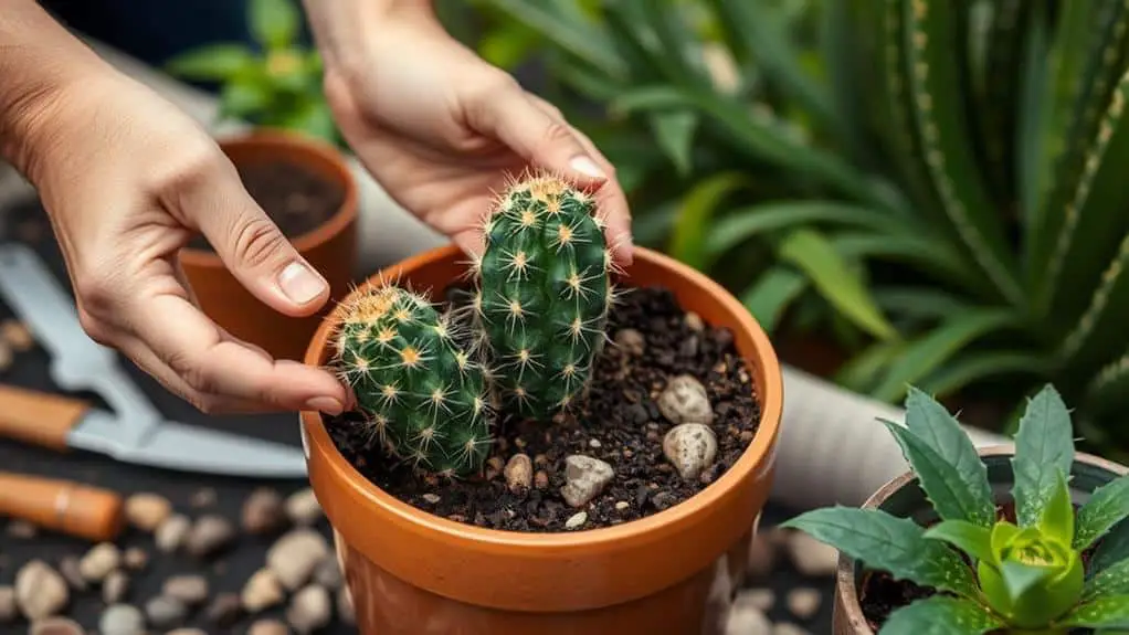 repot in appropriate soil