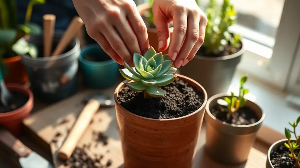 repotting as needed