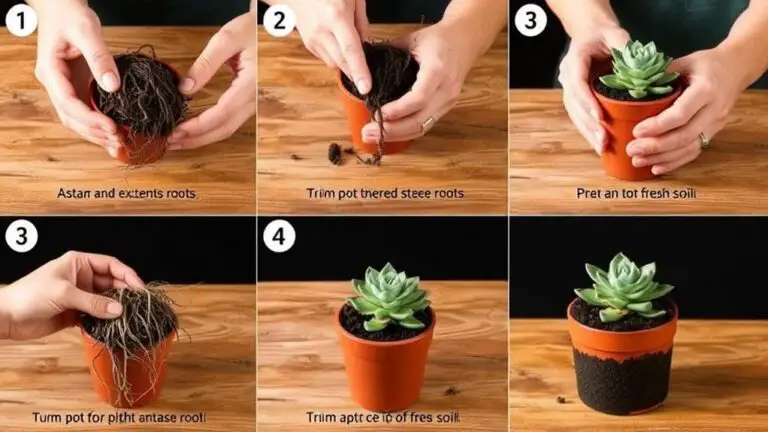 7 Steps to Repotting Root Bound Succulents