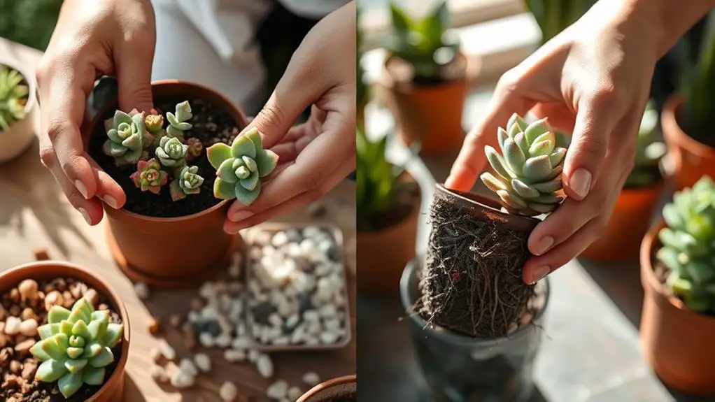 repotting succulent arrangement guide