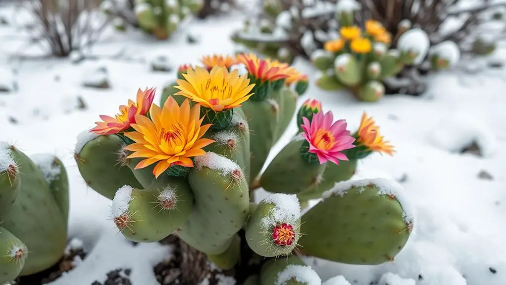 resilient frost resistant cactus