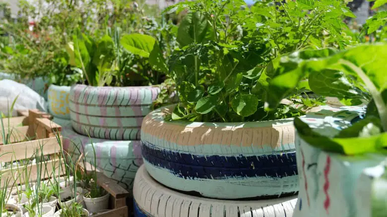 Reusing Old Tires As Garden Planters Is A Big Mistake