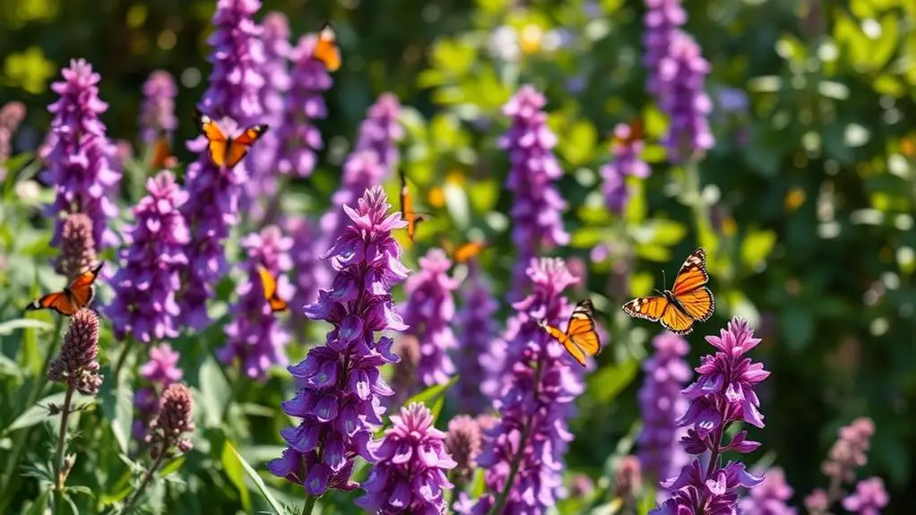 salvia flowers bloom continuously