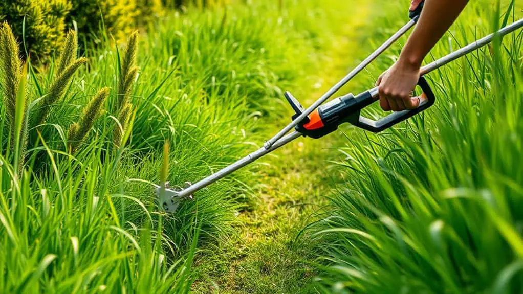 string trimmer cutting techniques