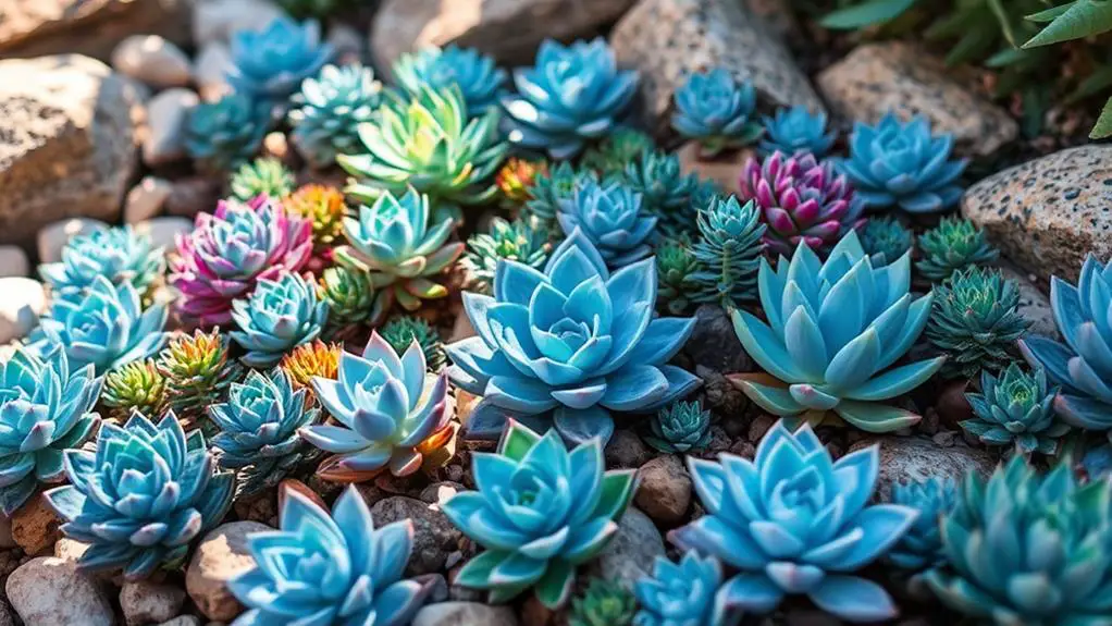 stunning blue succulent varieties