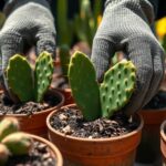 successfully rooting cactus pads